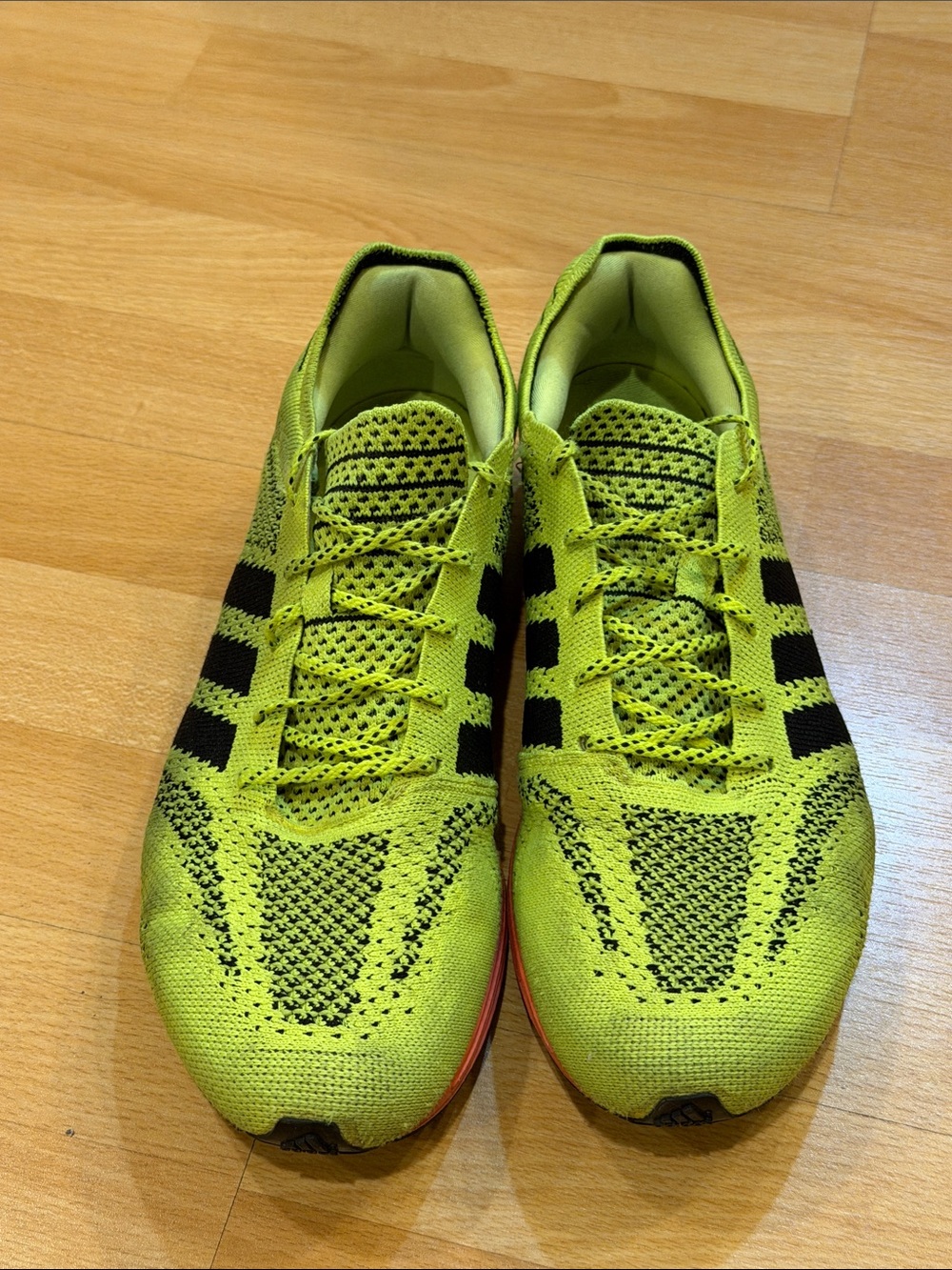 Adidas adizero Men's Neon Yellow Swim/Water Shoes with Black Accents